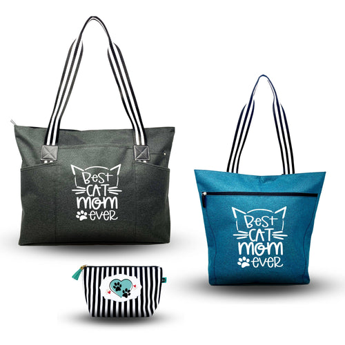 Cat Mom Tote Bag Collection - Various sizes and styles