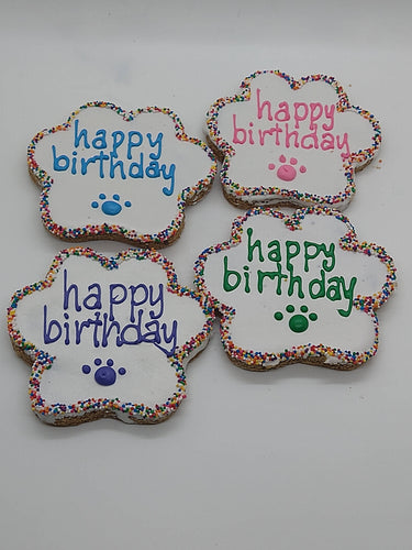 Happy Birthday Paws - 1 dozen  Gluten Free