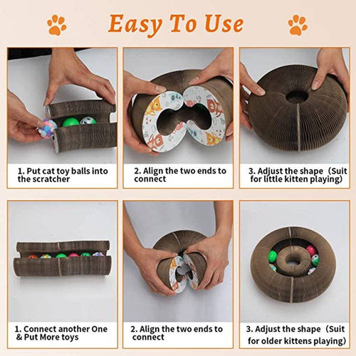 Perfect gift Magic Organ Cat Claw Board Foldable Cat Scratch