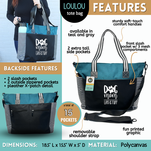 Dog Mom Tote Bag Collection