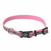 Lazer Brite Pink Hearts Reflective Adjustable Dog Collar3/8x12