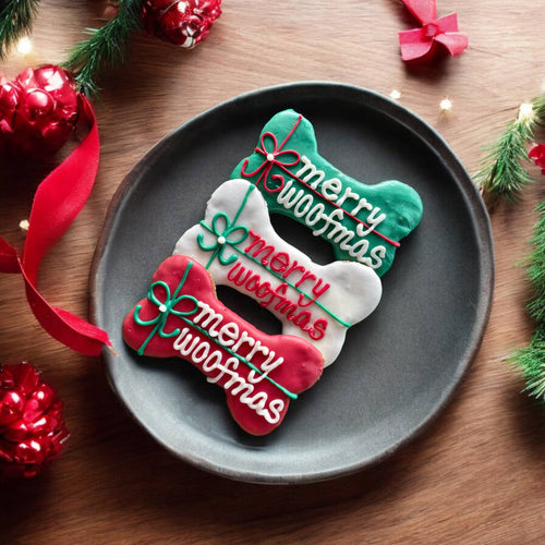 6 inch Merry Woofmas Bone dog treats