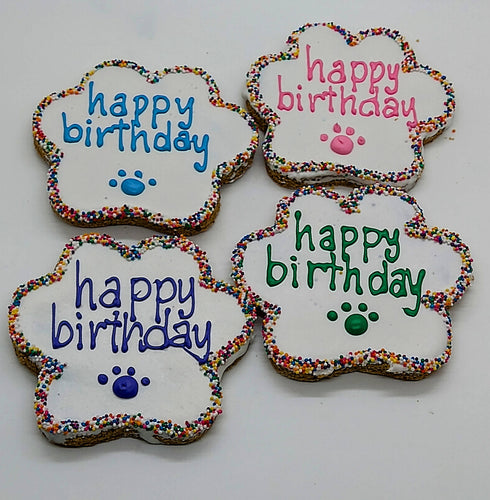 Happy Birthday Paws - 1 dozen  Gluten Free