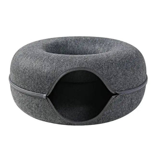 Elegant Donut Cat Tunnel Bed