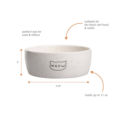 Speckled Cat Bowl, Small