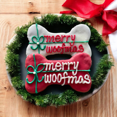 6 inch Merry Woofmas Bone dog treats