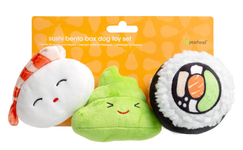 Sushi Bento Pet Toys, Set of 3