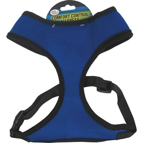 Four Paws Blue Comfort Control Dog Harness Small Blue