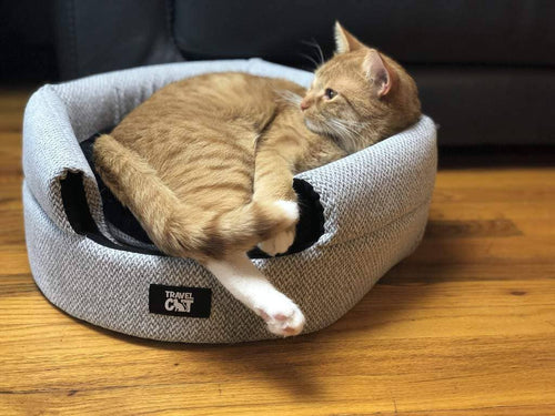 The Meowbile Home Convertible Cat Bed & Cave