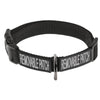 Omega Nylon Flat Collar + Built-in Hook & Loop Fastener