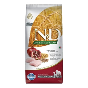 FARMINA DOG ANCESTRAL GRAIN SENIOR CHICKEN POMEGRANATE MEDIUM & MAXI
