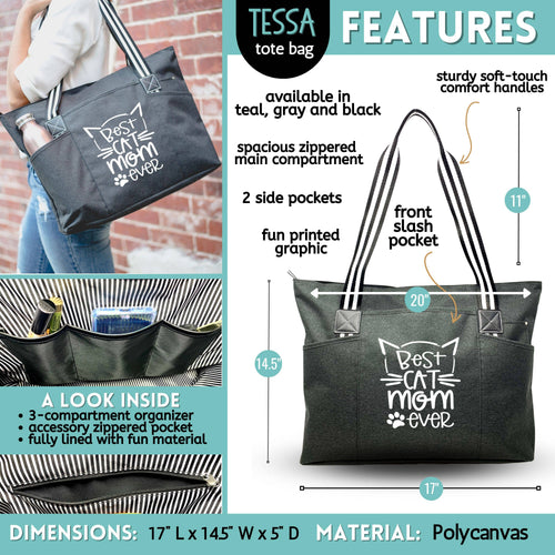Cat Mom Tote Bag Collection - Various sizes and styles