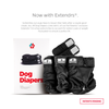 Dog Diapers (3-Pack) + Extendrs®, Washable Dog Diapers