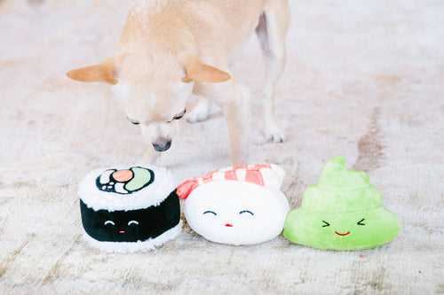 Sushi Bento Pet Toys, Set of 3