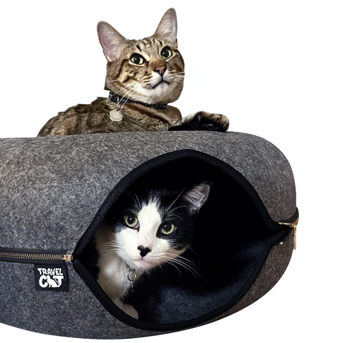 Donut! Cat Hideaway Cave & Bed - Cozy Chic Pet Bed