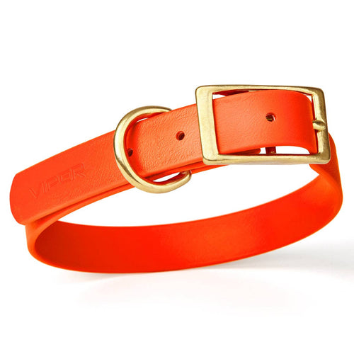 Viper Biothane Waterproof Collar - Brass Hardware