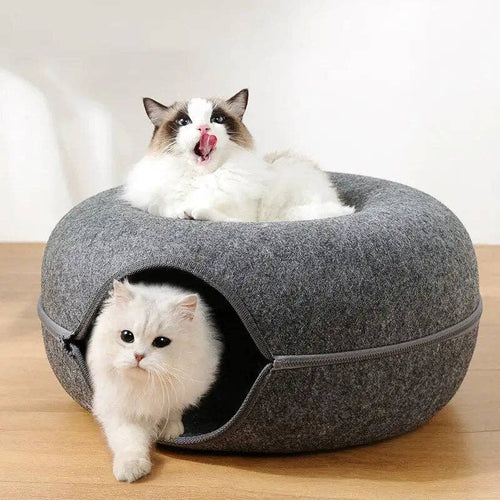 Elegant Donut Cat Tunnel Bed