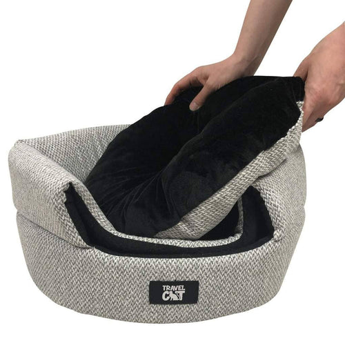 The Meowbile Home Convertible Cat Bed & Cave
