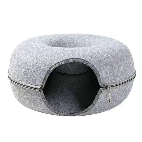 Elegant Donut Cat Tunnel Bed