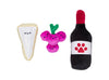 Pawrcuterie Board Dog Toys, Set of 3