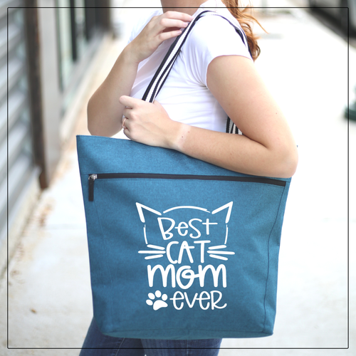 Cat Mom Tote Bag Collection - Various sizes and styles