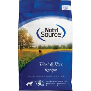 NUTRISOURCE DOG FOOD TROUT & RICE -SFW