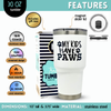 Stainless Steel Insulated Dog Mom and Enthusiast Tumblers