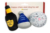 Happy Chew Year New Years Dog Toys, Set of 3