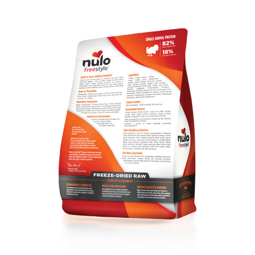 Nulo Freestyle Freeze-Dried Raw Turkey with Cranberries