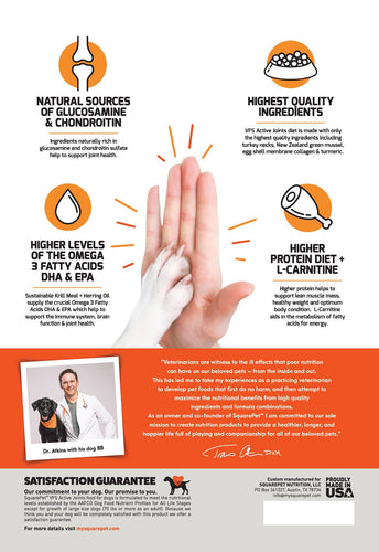 SquarePet® VFS Active Joints Dog Food