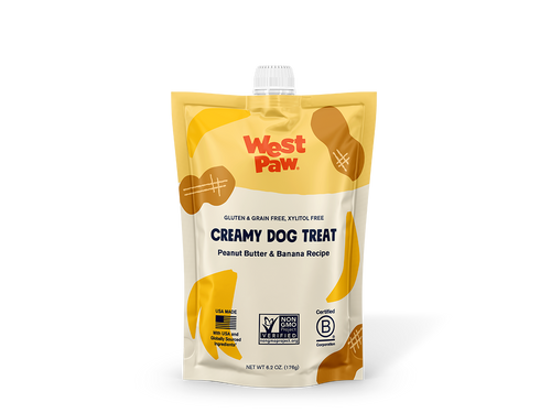 West Paw Peanut Butter and Banana Creamy Dog Treat