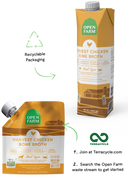 Open Farm Harvest Chicken Bone Broth For Dogs & Cats