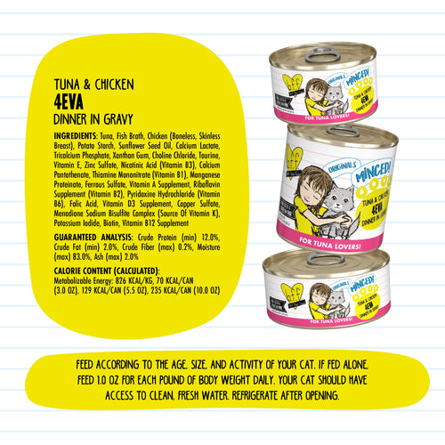 Weruva BFF Tuna & Chicken 4EVA Canned Cat Food
