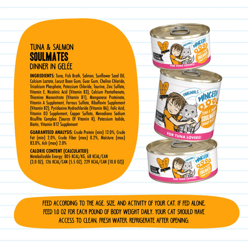 Weruva BFF Tuna & Salmon Soulmates Canned Cat Food