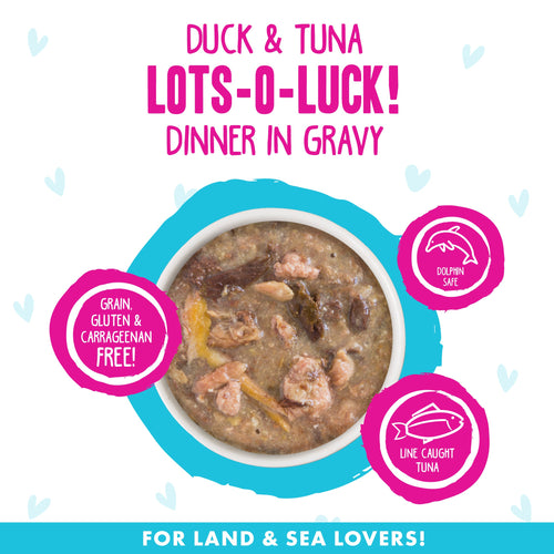 Weruva BFF Oh My Gravy Duck & Tuna Lots-O-Luck! Dinner in Gravy Canned Cat Food