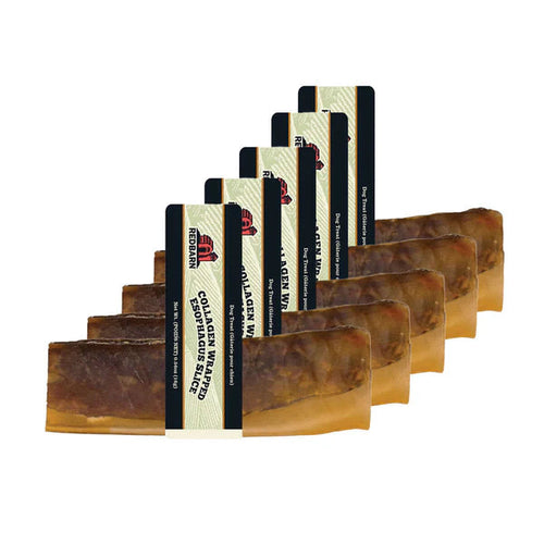 Redbarn Collagen Wrapped Esophagus Slice Dog Chews