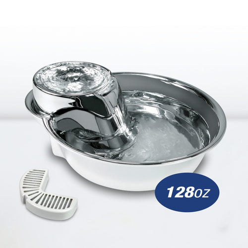 Pioneer Pet #3009 Big Max™ Premium Stainless Steel Drinking Fountain