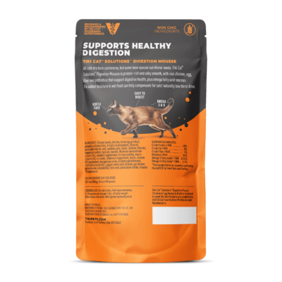 Tiki Cat® Solutions™ Digestion Mousse Chicken & Egg Recipe in Broth Cat Food