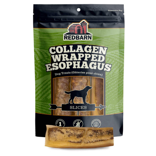 Redbarn Collagen Wrapped Esophagus Slice Dog Chews