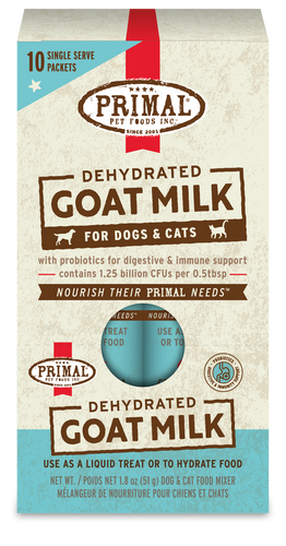 Primal Dehydrated Goat Milk for Dogs and Cats