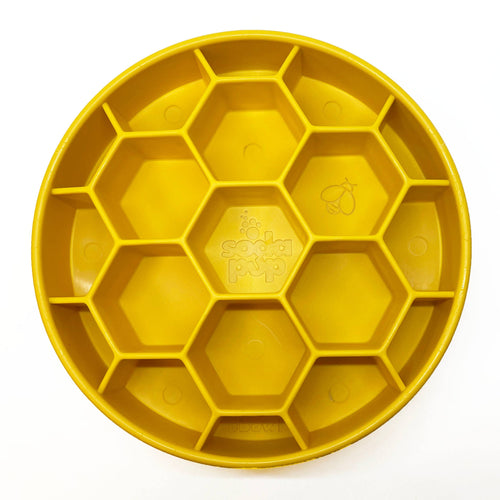 Honeycomb Design eBowl Enrichment Slow Feeder Bowl for Dogs